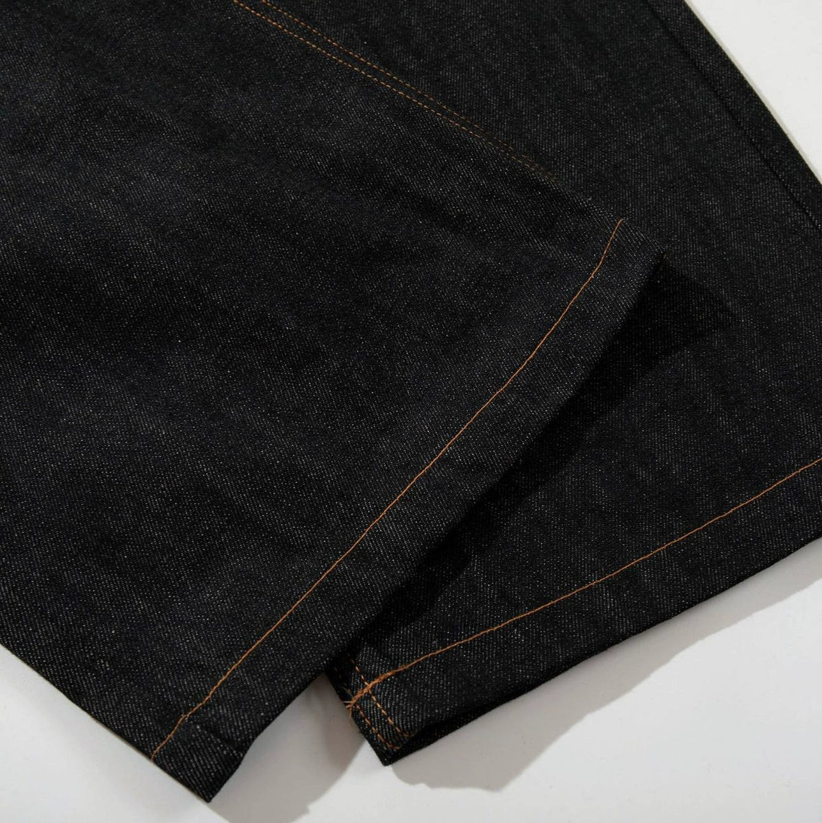 Fashion workwear jeans high street embroidery loose wide pants