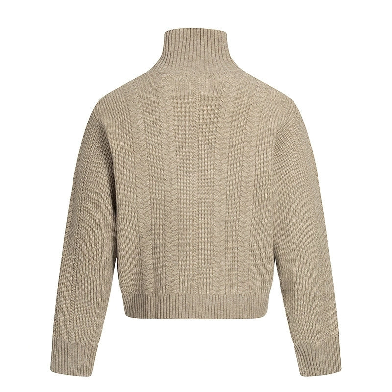 Fashionable wool sweater sports casual jacket