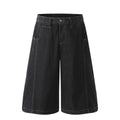Fashion sports loose denim shorts