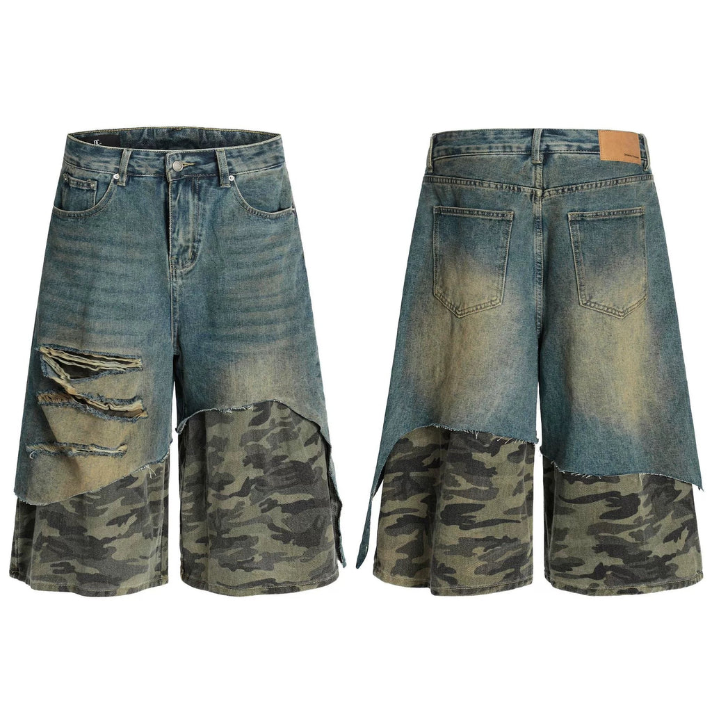 Fashion sports loose camouflage shorts