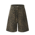 Fashion sports loose leopard print shorts