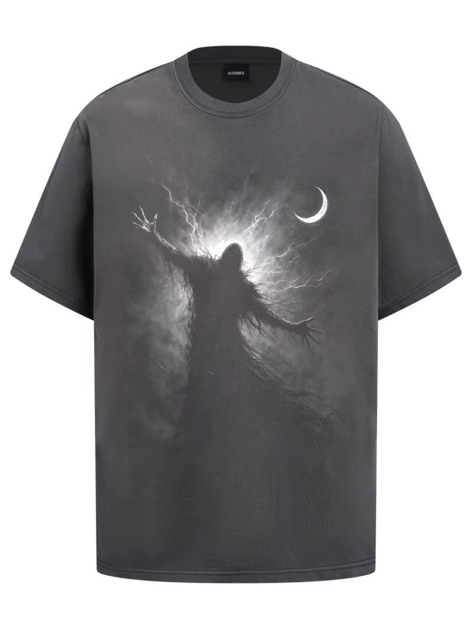 Fashion printed solid color T-shirt