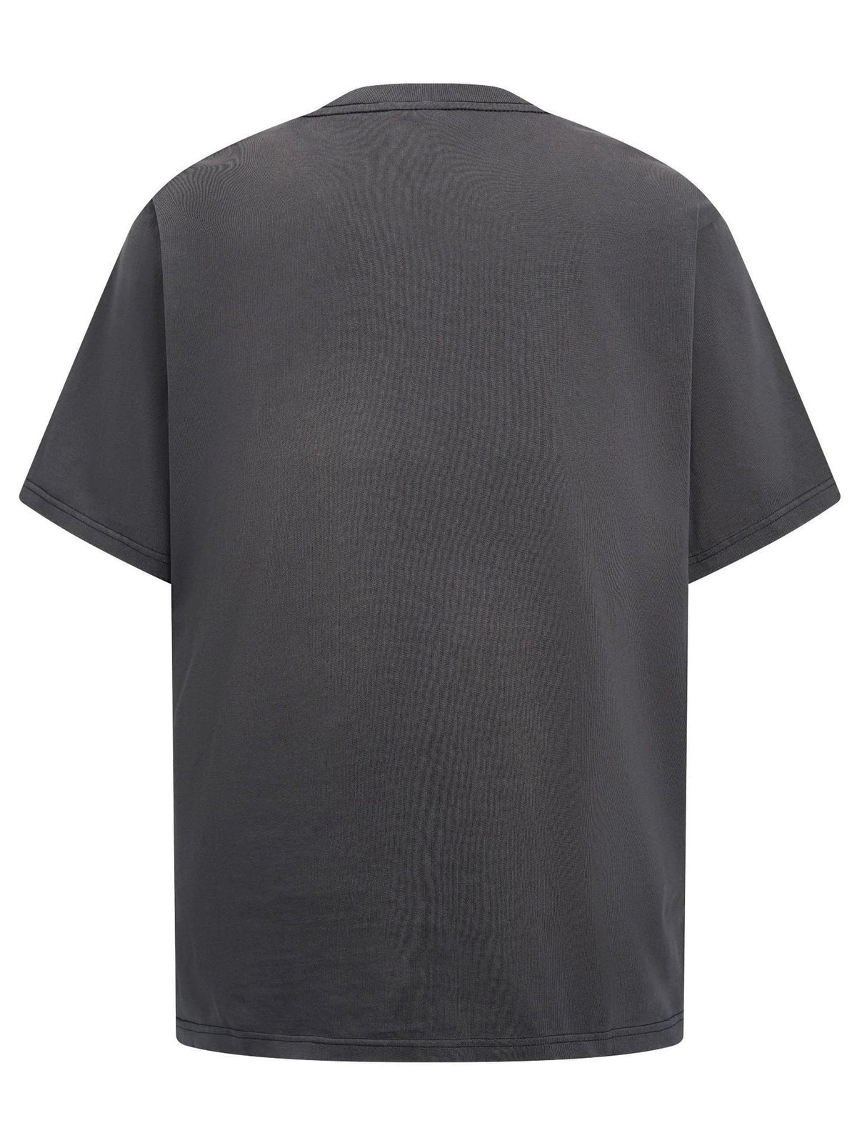 Fashion printed solid color T-shirt