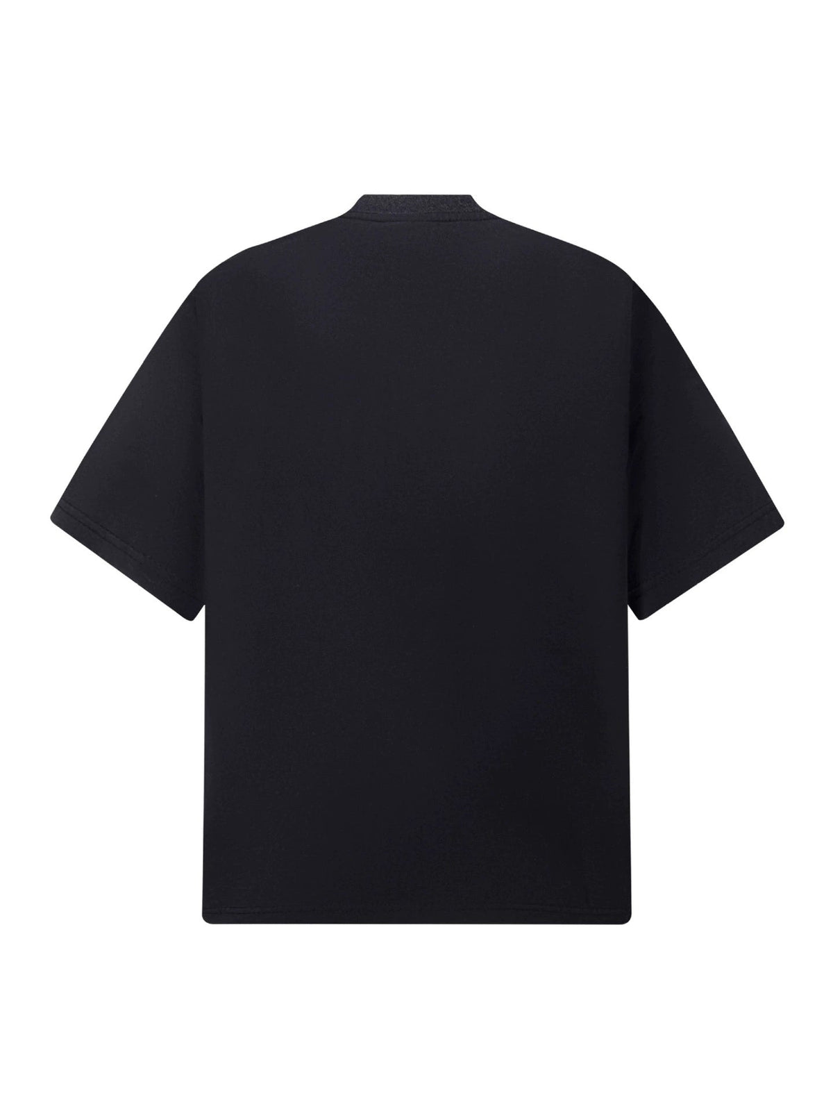 Fashion printed solid color T-shirt