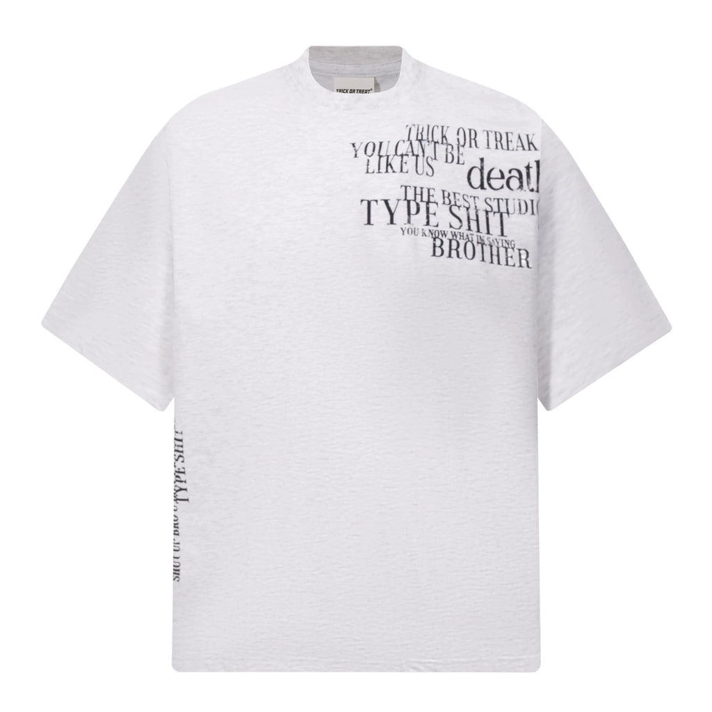 Fashion printed solid color T-shirt
