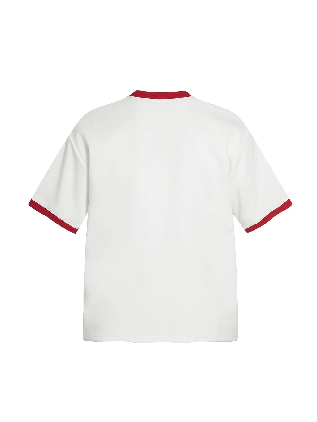 Fashion printed solid color T-shirt