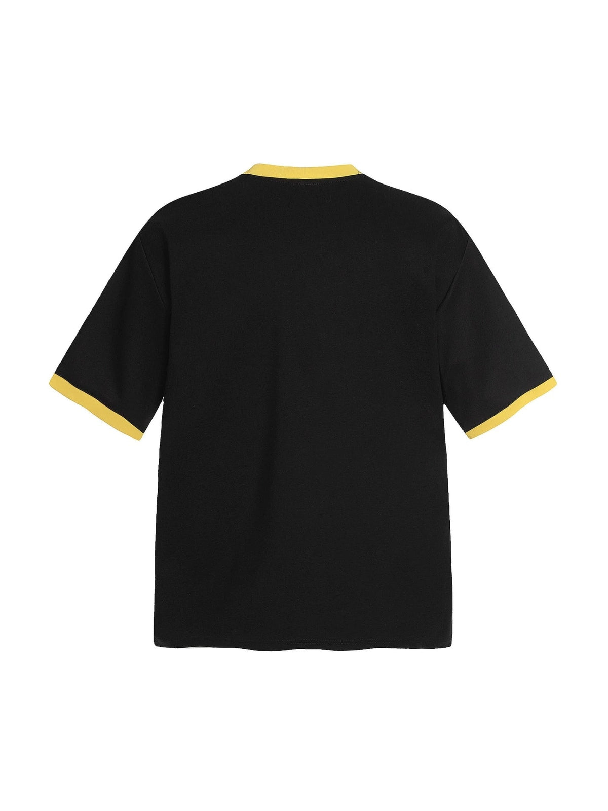 Fashion printed solid color T-shirt