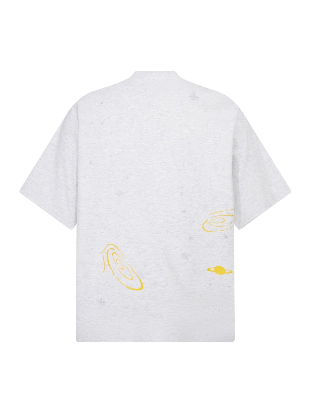 Fashion printed solid color T-shirt