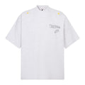 Fashion printed solid color T-shirt