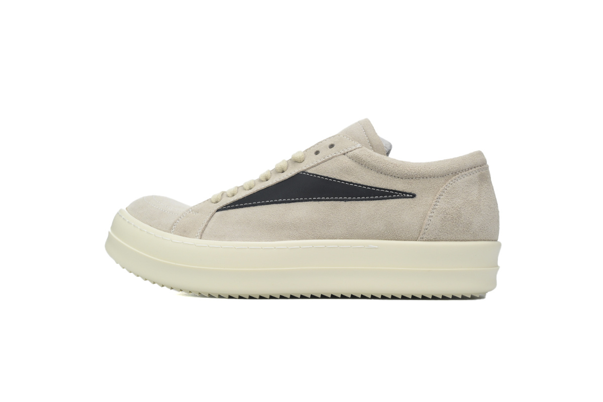 Rick Owens Women’s Luxor Vintage Low Sneakers – Milk & Black