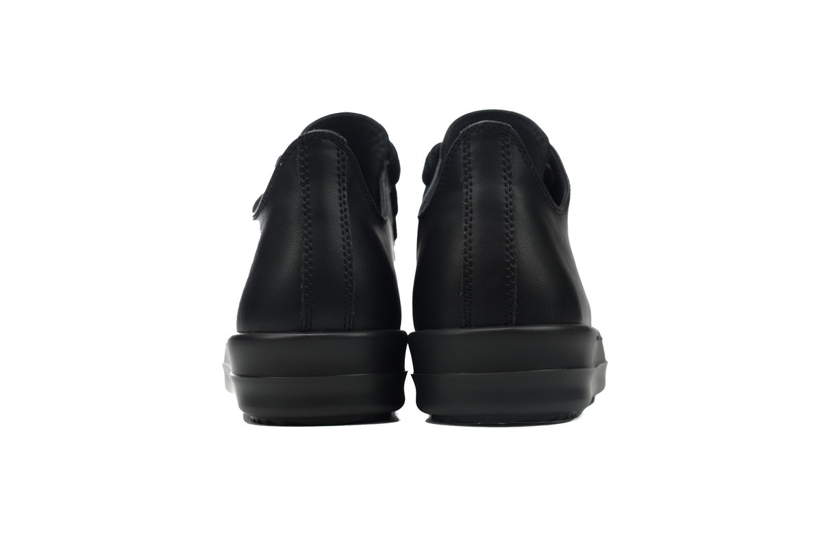 Rick Owens RO Oversized Lace Low-Top Sneakers – Black