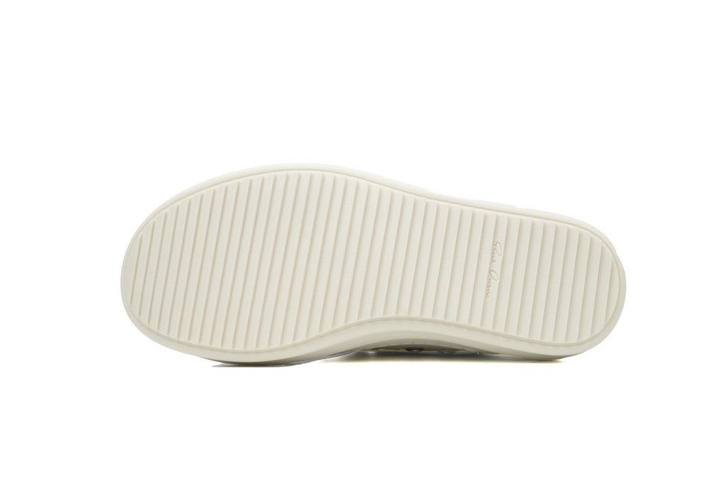 Rick Owens RO Oversized Lace Low-Top Sneakers – White