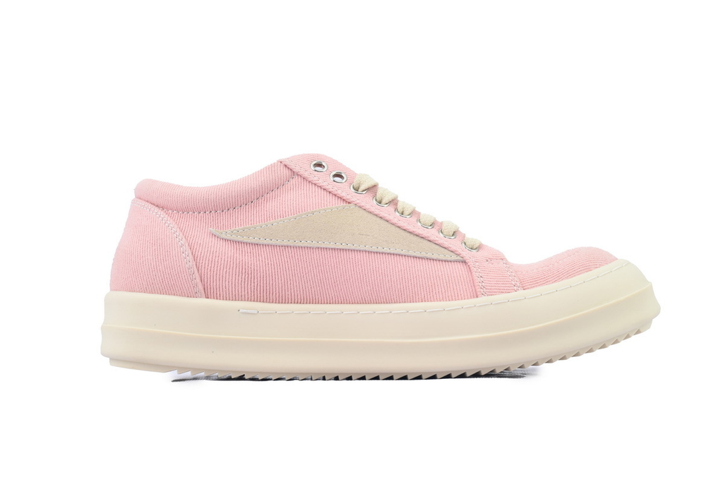 Rick Owens Women’s EDFU Vintage Low-Tops – Faded Pink