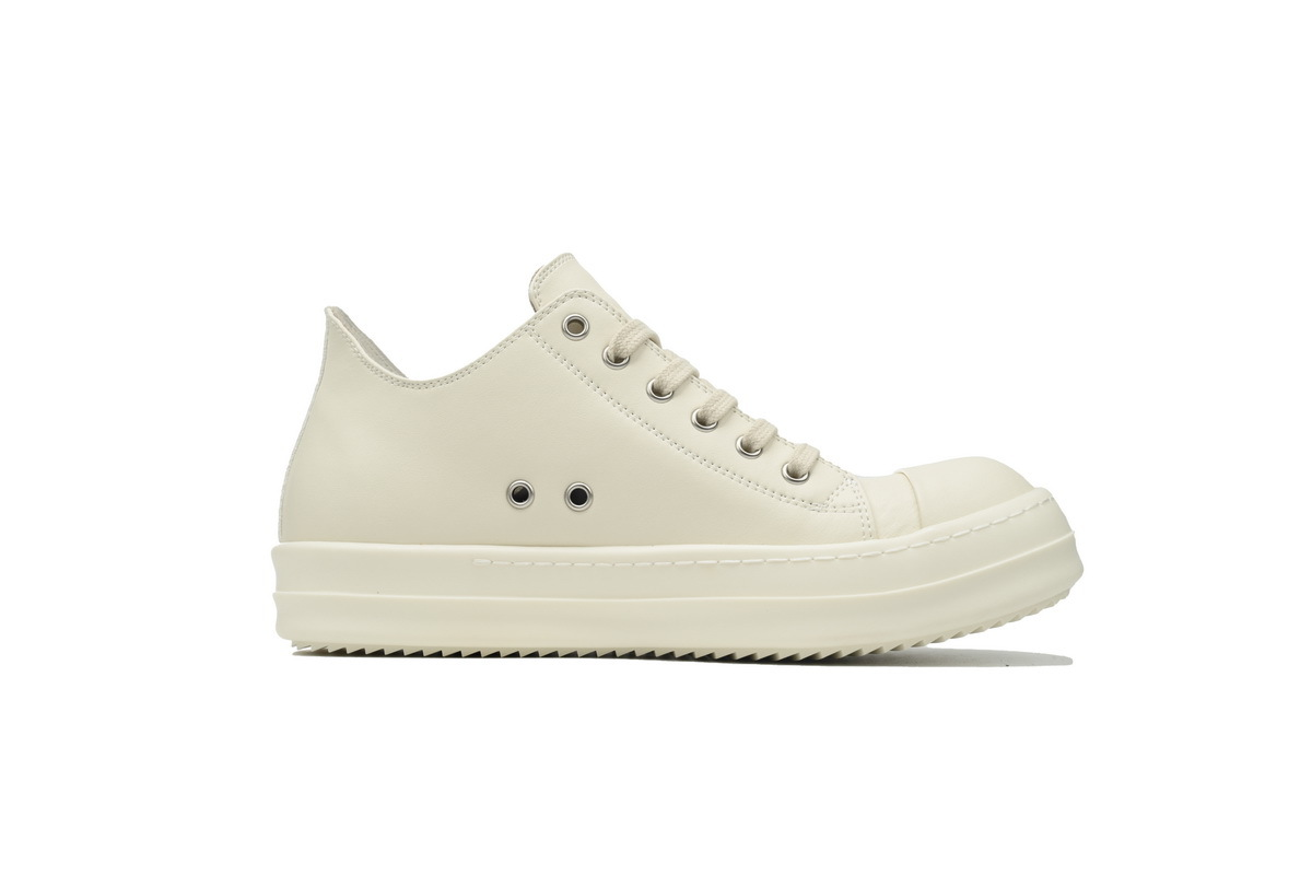 Rick Owens RO Low-Top Sneakers – White