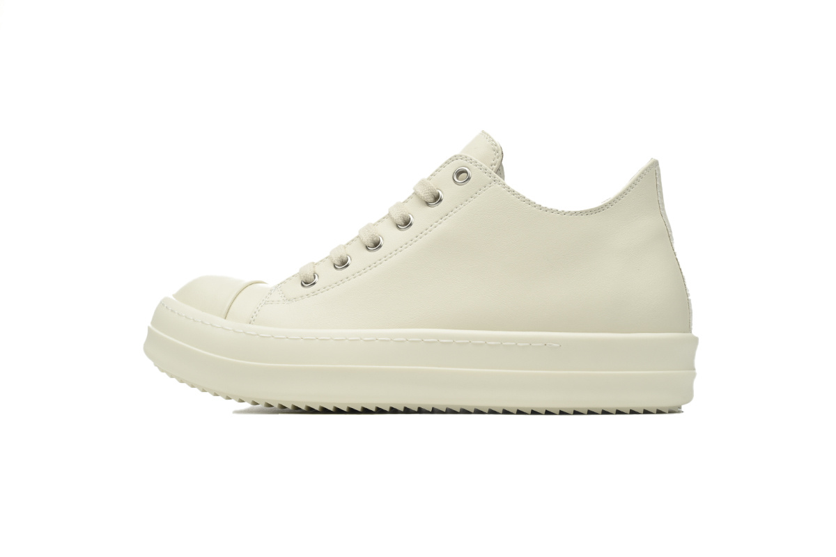Rick Owens RO Low-Top Sneakers – White