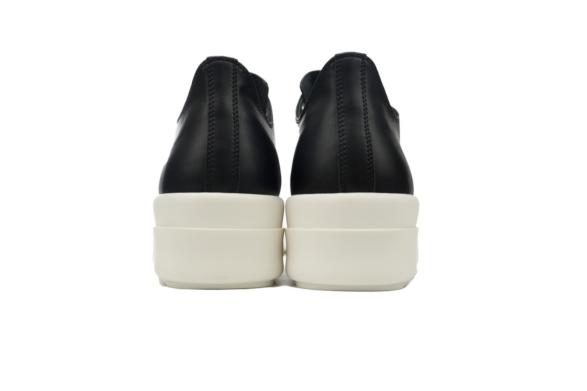 Rick Owens RO Platform Low-Top Sneakers – Black & White
