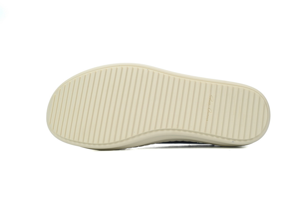 Rick Owens Strobe Vintage Low-Top Sneakers – Black & Milk
