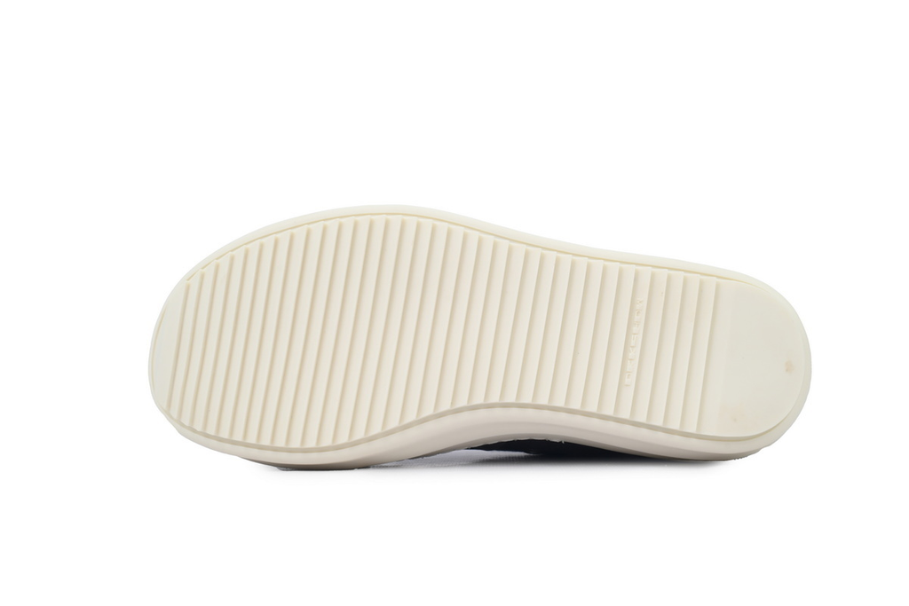 Rick Owens Wrap-Panel Low-Top Sneakers – Grey & Black