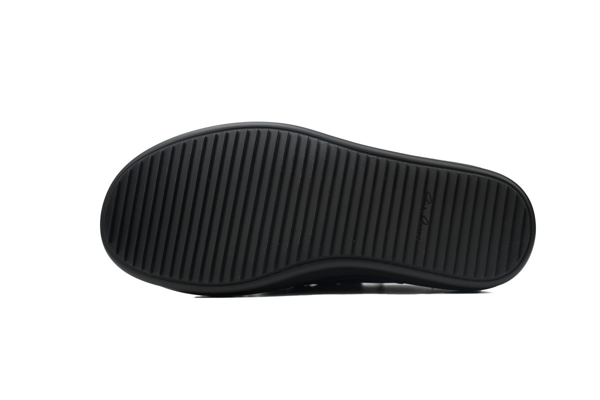 Rick Owens RO Oversized Lace Low-Top Sneakers – Black