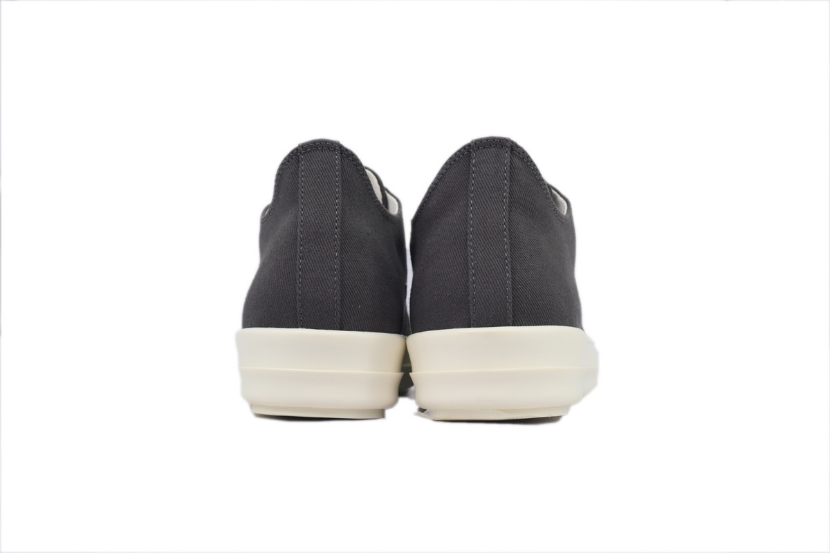 Rick Owens Wrap-Panel Low-Top Sneakers – Grey & Black
