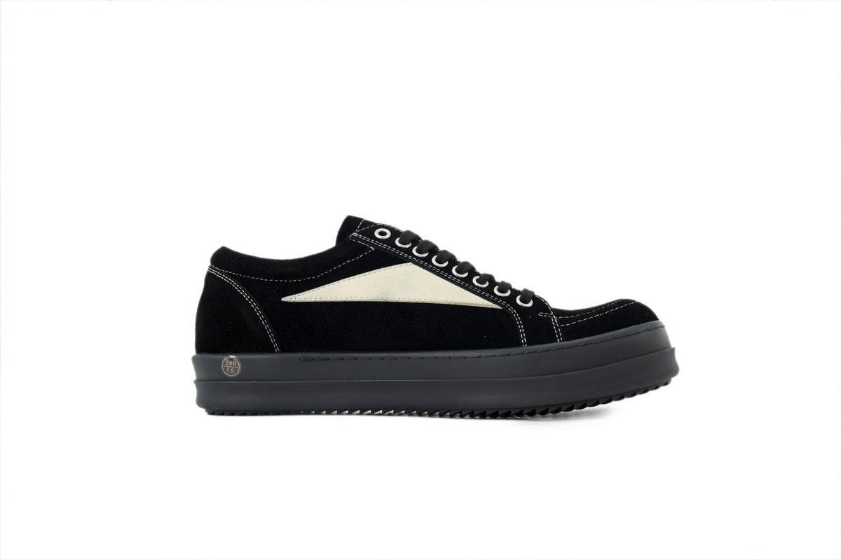 Rick Owens Strobe Vintage Low-Top Sneakers – Black